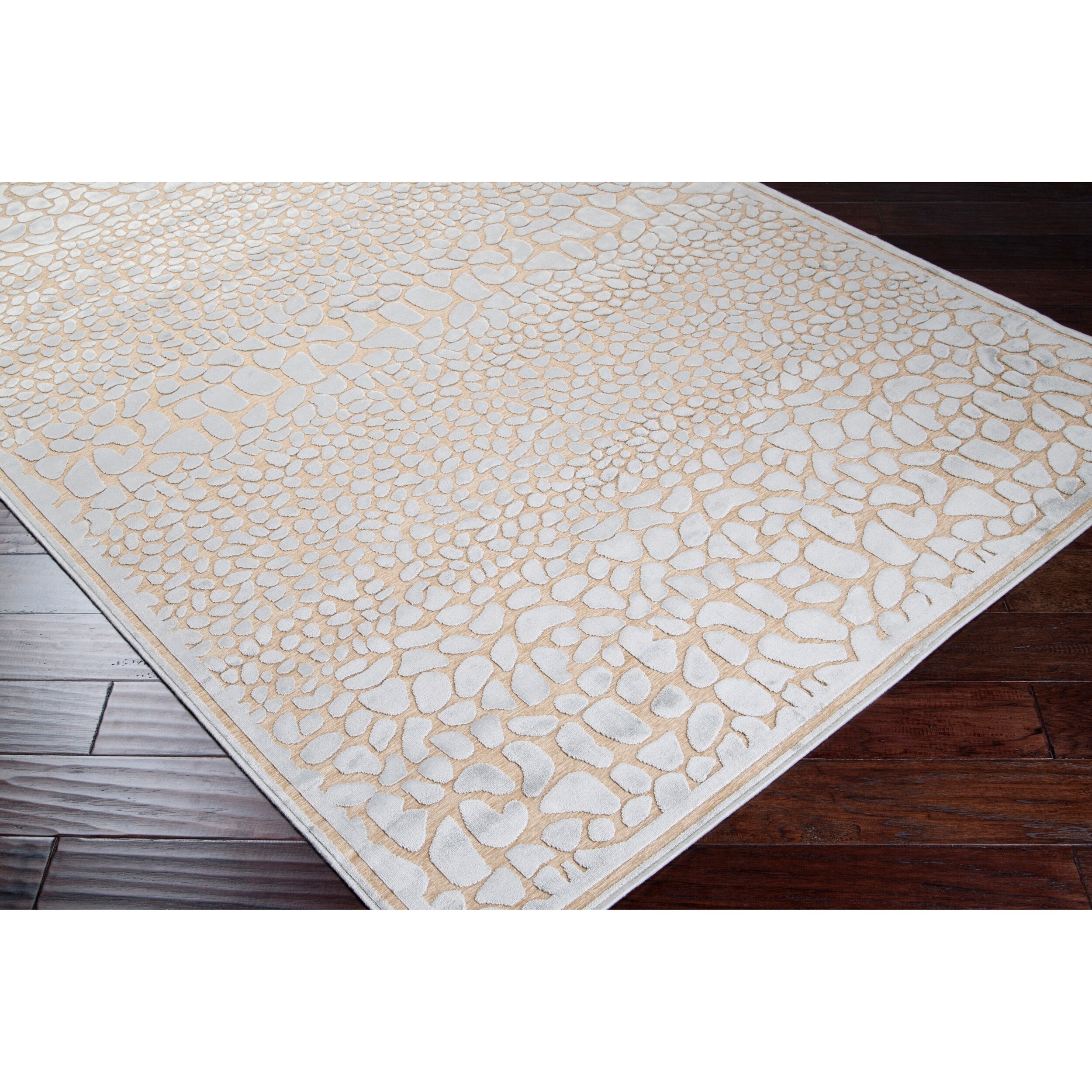 Shop Grey Animal Print Abstract Area Rug 5 2 X 7 6 Surplus