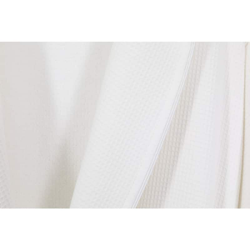 Authentic Hotel Spa Unisex Turkish Cotton Waffle Weave Terry Bath Robe