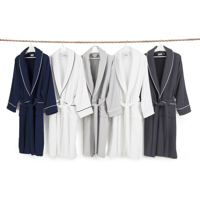 Authentic Hotel Spa Unisex Turkish Cotton Waffle Weave Terry Bath Robe