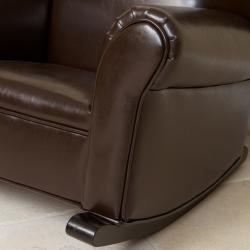 kids leather rocking chair
