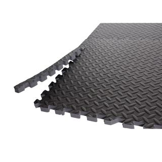 CAP Barbell Anti-Microbial Puzzle-like Grey PVC Foam Floor and Gym Mats