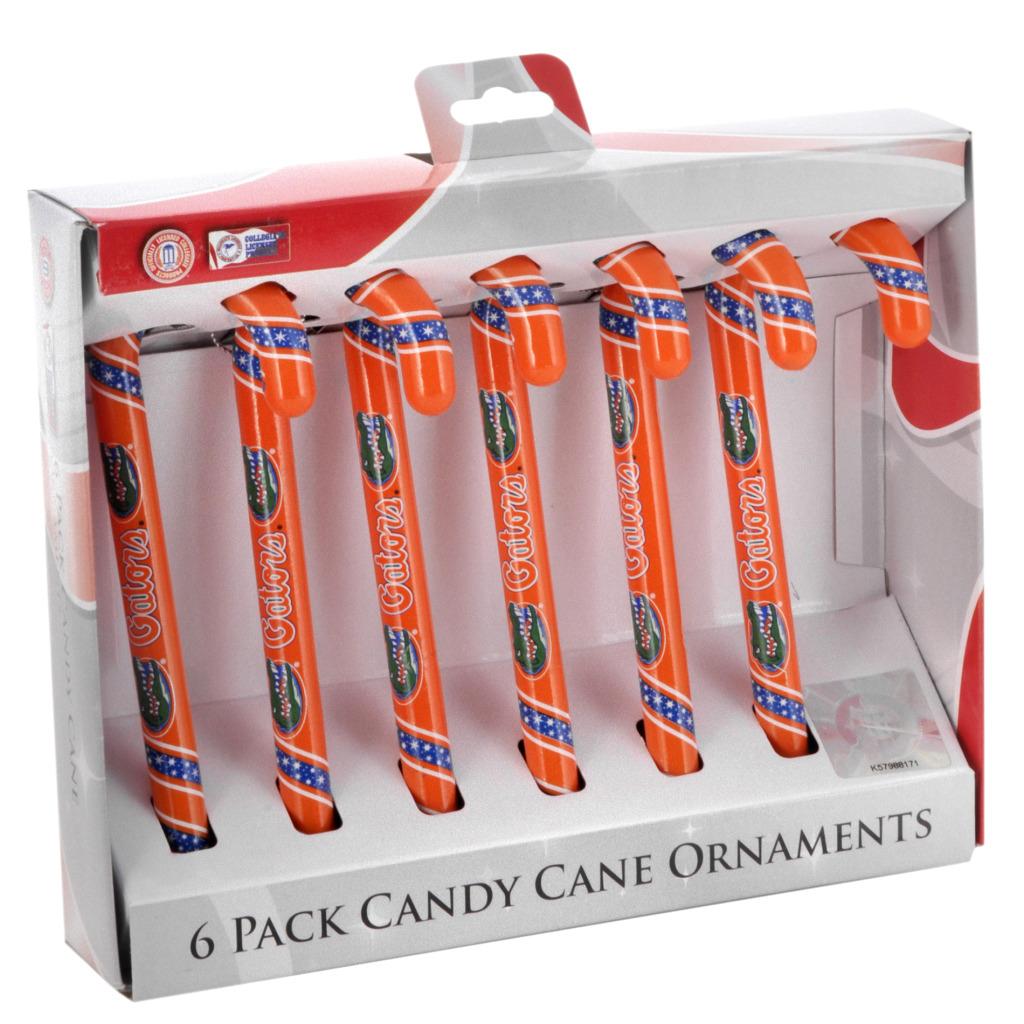 Florida Gators Plastic Candy Cane Ornament Set