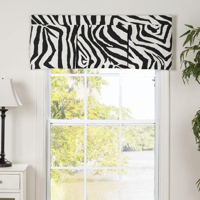 Zebra Pleated Valance
