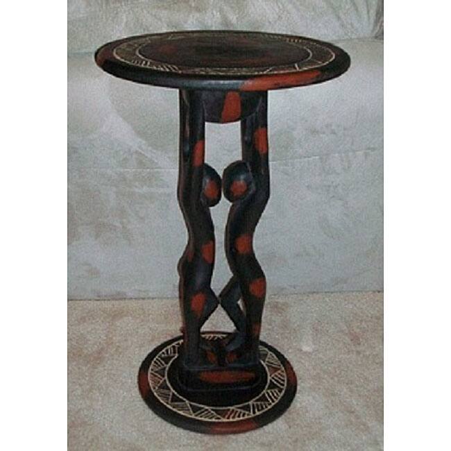 Handmade Sese Wood Lovers Table (Ghana)