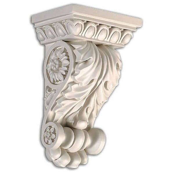 Leaf and Egg Corbel Wall Ornament