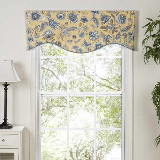 Fleur Print Shaped Valance