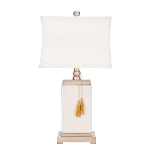 Safavieh Lighting 29.5-inch Porcelain White Table Lamp