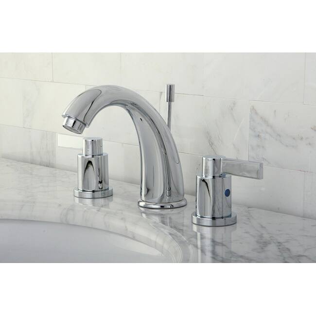 NuvoFusion Chrome Gooseneck Widespread Bathroom Faucet