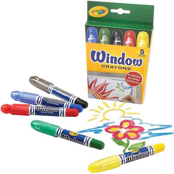 Shop Crayola Window Crayons (Pack of 5) - Free Shipping On Orders Over