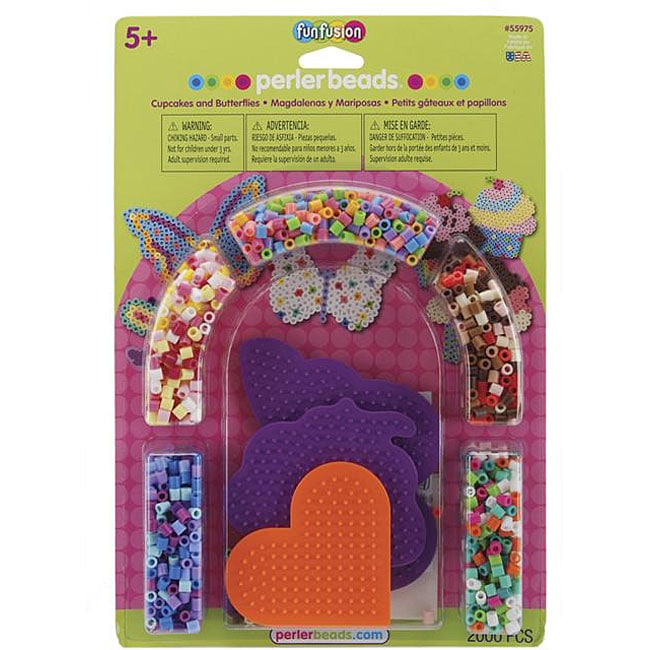 Perler Fun Fusion Fuse Cupcakes And Butterflies Bead Activity Kit