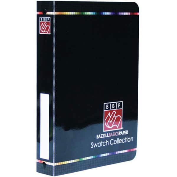 Bazzill Cardstock Swatch Book 6x9inch Black Storage Binder Bed Bath