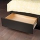 preview thumbnail 4 of 4, Yaletown Black Platform Storage Bed- Full