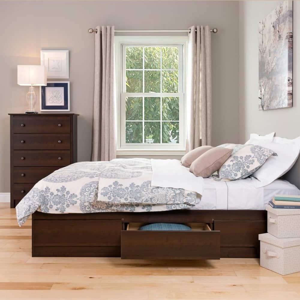 Yaletown Queen 6-drawer Platform Storage Bed