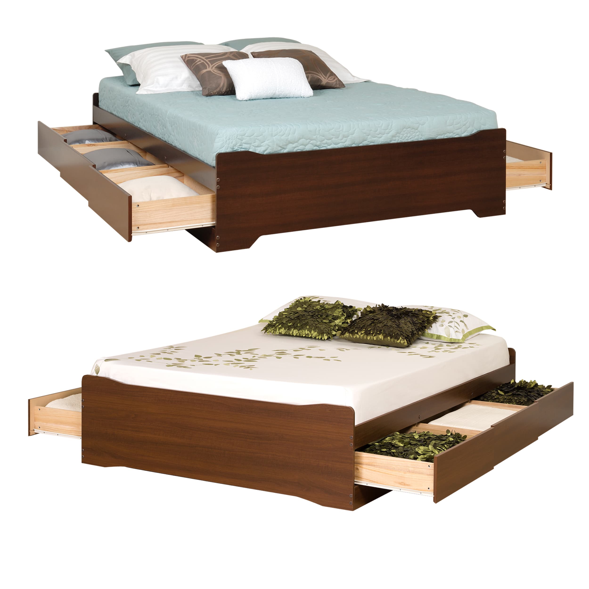Shop Yaletown Full Size 6 Drawer Platform Storage Bed Free