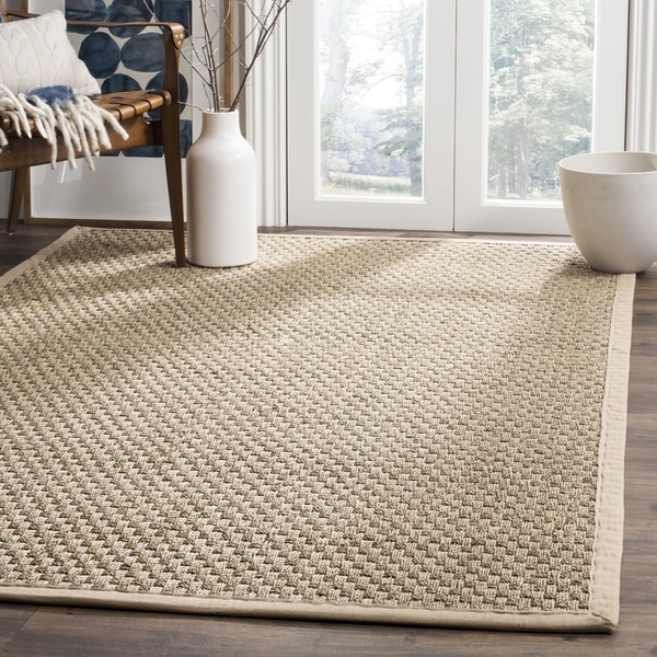 Safavieh Natural Fiber Marina Natural/ Beige Seagrass Rug - 8' x 8' Square
