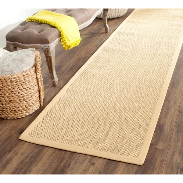 Safavieh Casual Natural Fiber Maize/ Wheat Sisal Rug (2'6 x 14')