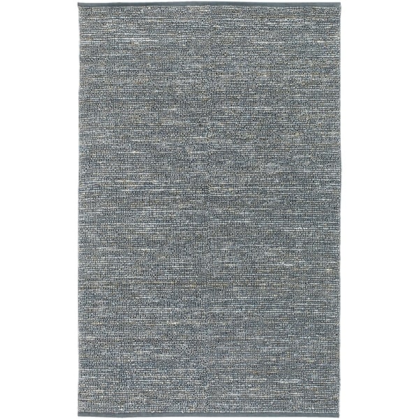 Hand-woven Cottage Slate Natural Fiber Jute Area Rug - 5' x 8'