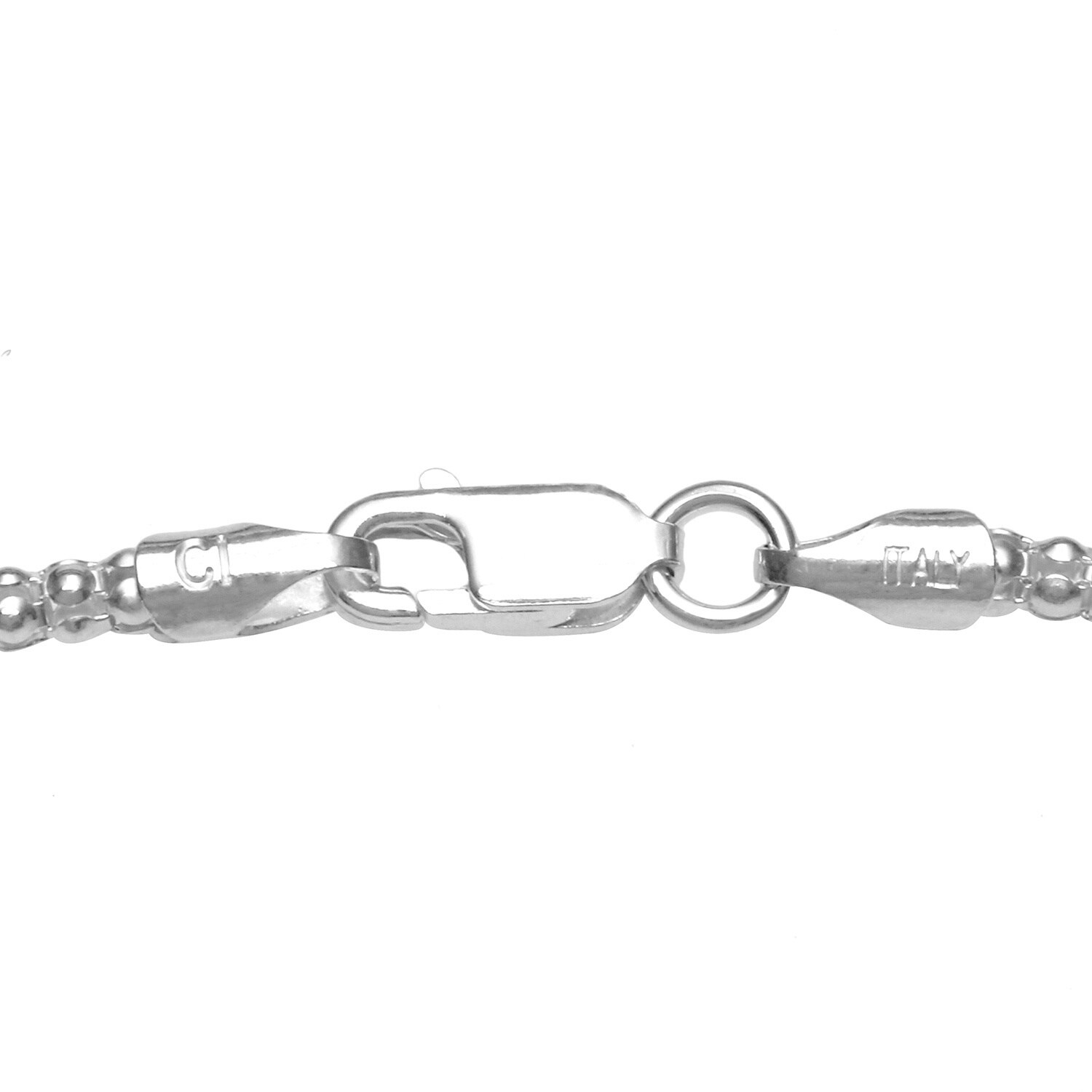 La Preciosa Sterling Silver Crystal Puffed Heart Necklace La Preciosa Sterling Silver Crystal Puffed Heart Necklace
