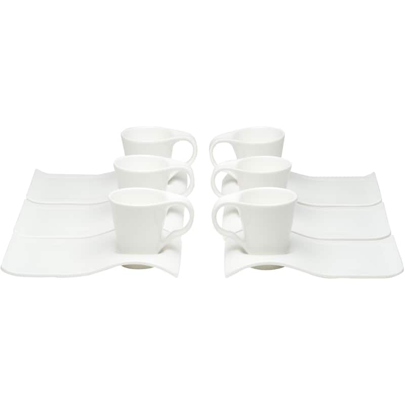 Red Vanilla Espresso Cup and Saucer Set