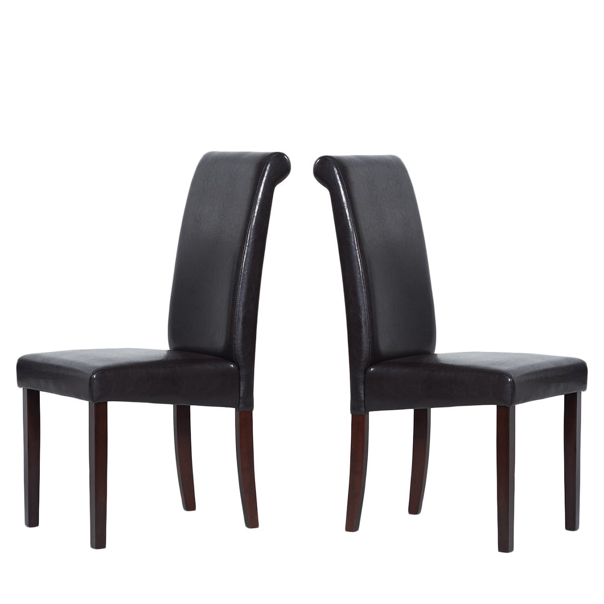 Warehouse Of Tiffany Brown Rubberwood Dining Chairs (set Of Four)