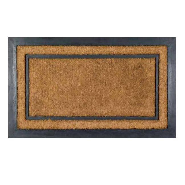 York Rectangle Coir Border Door Mat (30 x 18) - 30 x 18