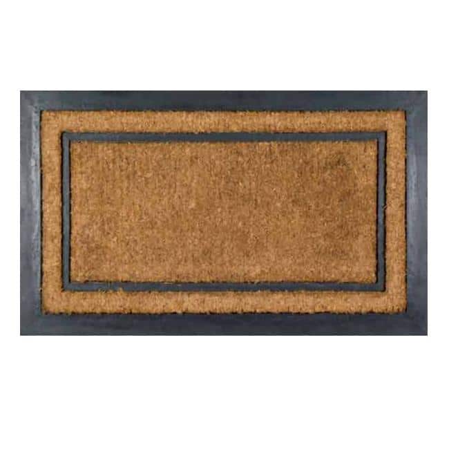York Rectangle Coir Border Door Mat (30 x 18) - 30 x 18