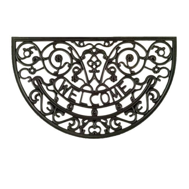 Rosemary Rubber Abstract Door Mat (30 x 18) - 30 x 18