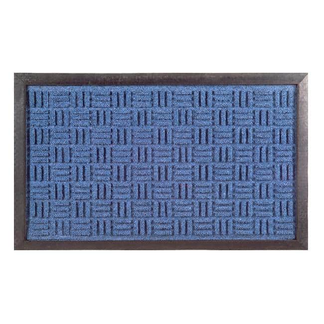 Synthetic Blue Door Mat (24 x 16) - 24 x 16