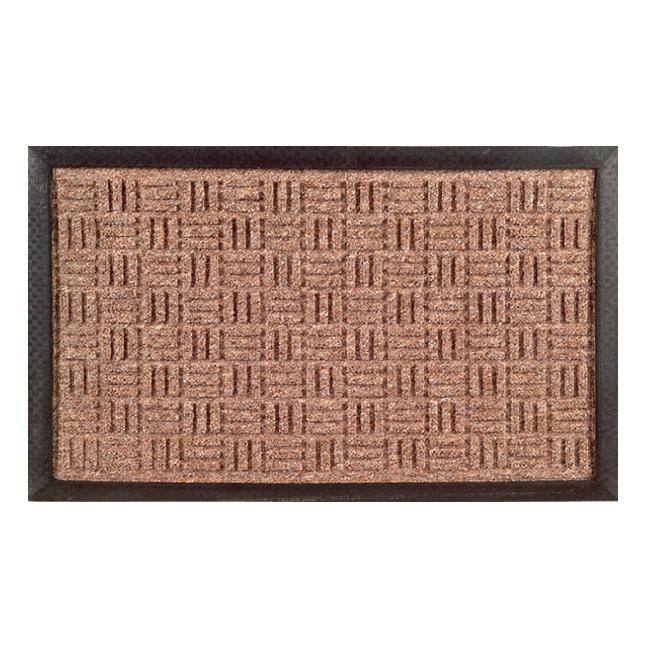 Synthetic Brown Door Mat (24 x 16) - 24 x 16