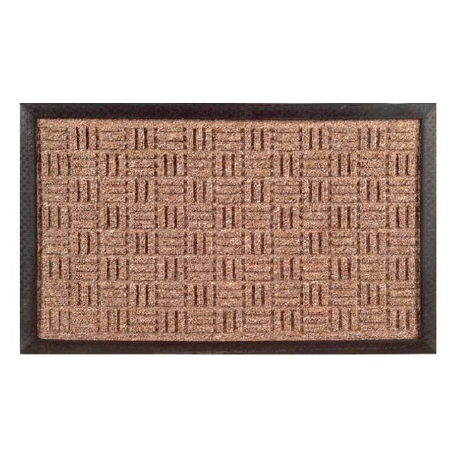 Synthetic Brown Door Mat (36 x 24) - 36 x 24
