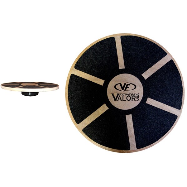 Valor Fitness EQ-1 Non-slip Pad Wooden Balance Board
