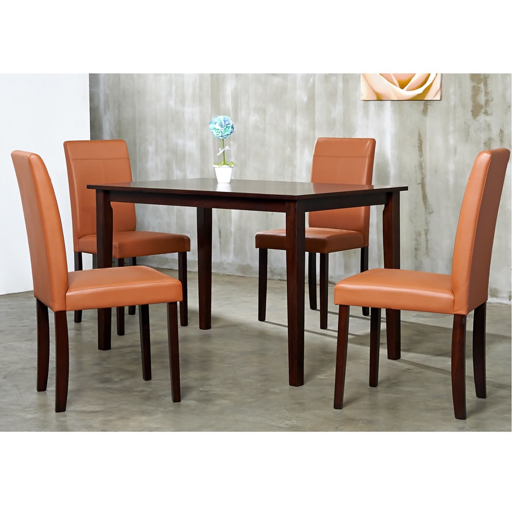 Warehouse Of Tiffany 5 piece Toffee Dining Set