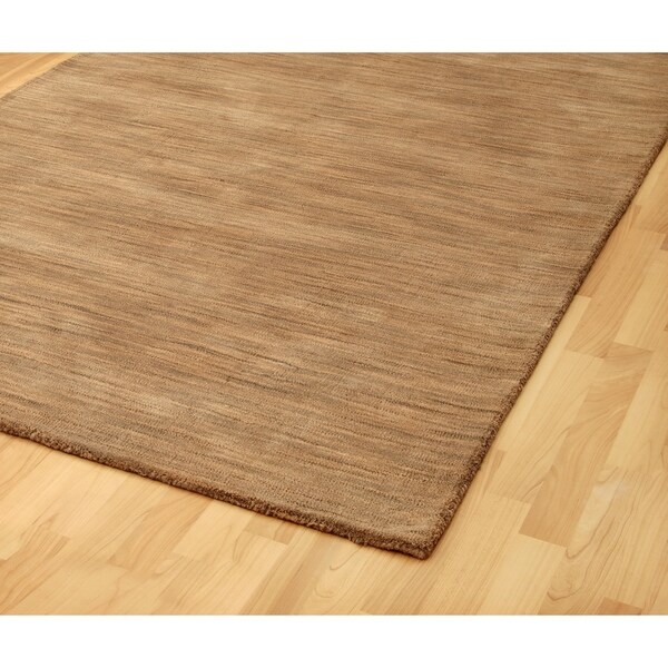Hand-tufted Brown Abstract Wool Rug (8' x 10') - 8' x 10'