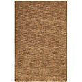Hand-tufted Brown Abstract Wool Rug - 8' x 10'