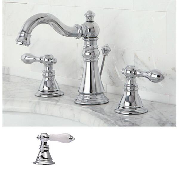 Shop American Patriot Widespread Chrome Bathroom Faucet