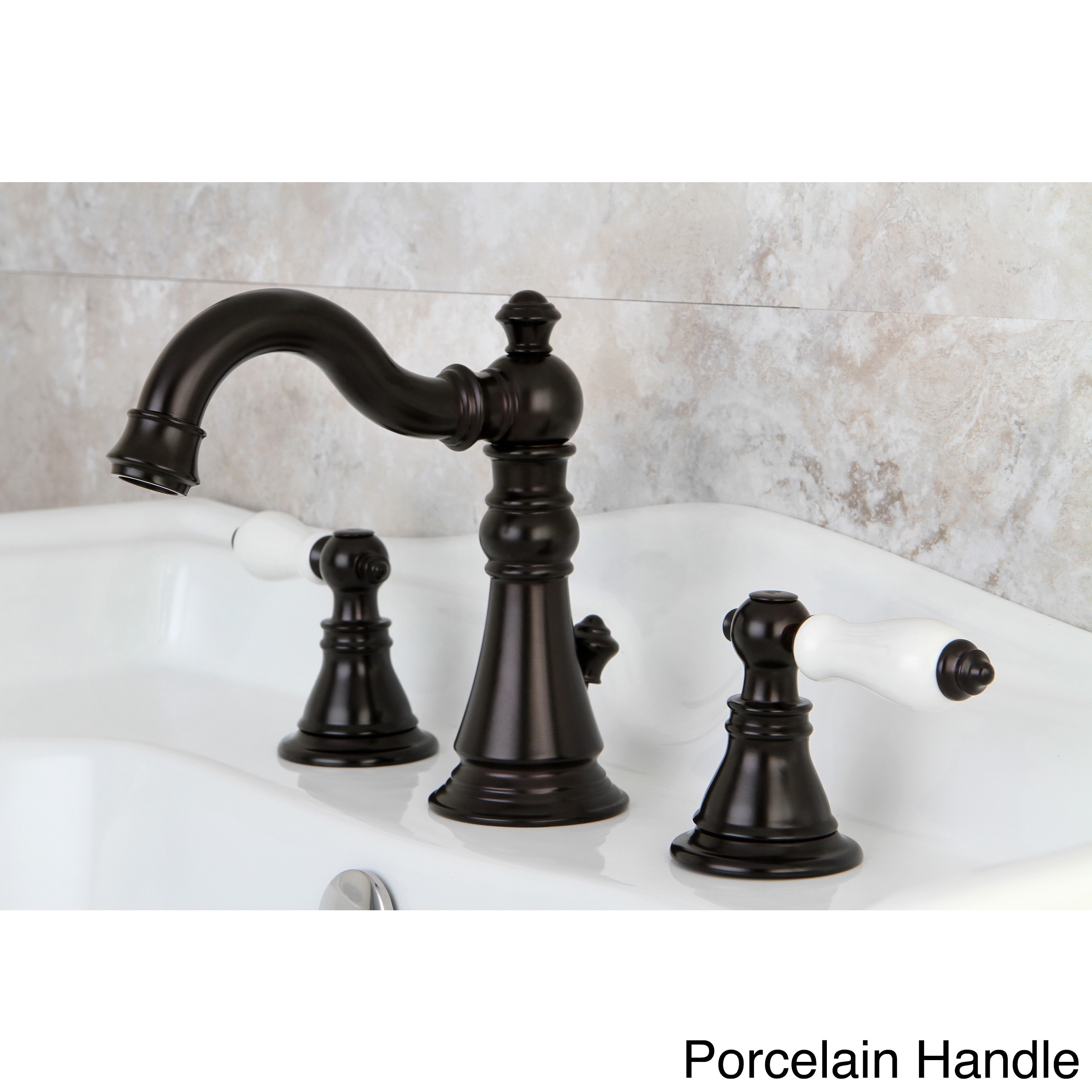 American Patriot Oil Rubbed Bronze Widespread Bathroom Faucet