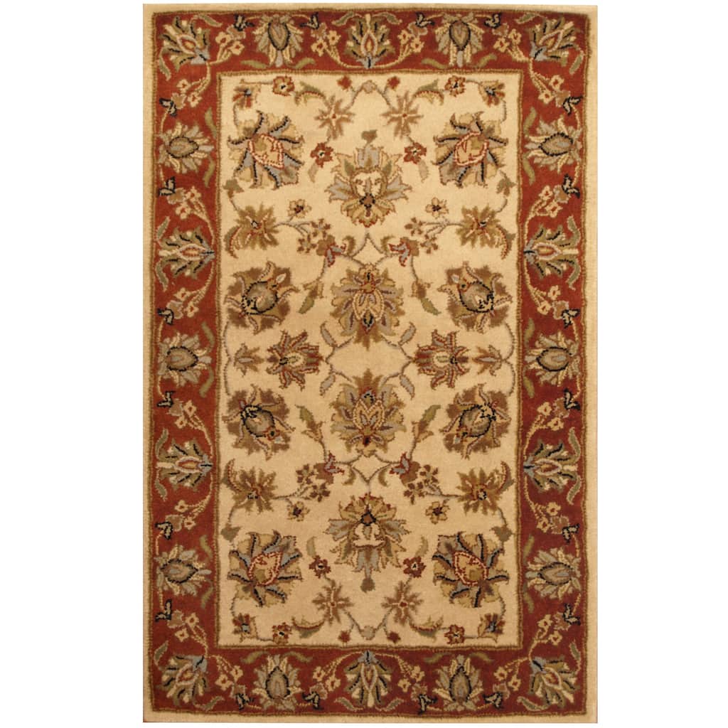 Handmade Mahal Wool Rug (India) - 3'3 x 5'3