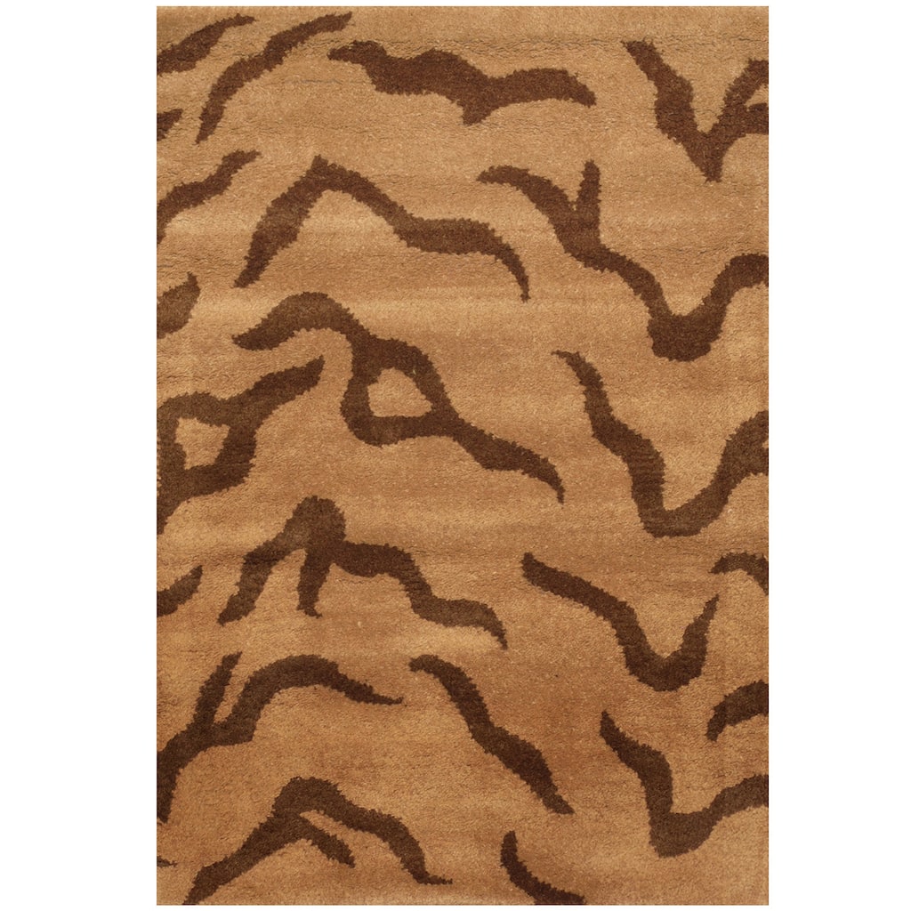 Handmade Tibetan Wool Rug (India) - 2' x 3'