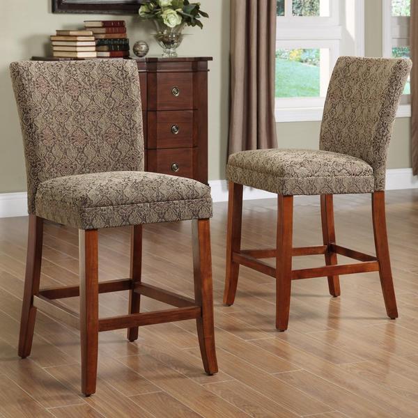 Shop Carlisle Cherry 24-inch Counter Height Chairs (Set of ...