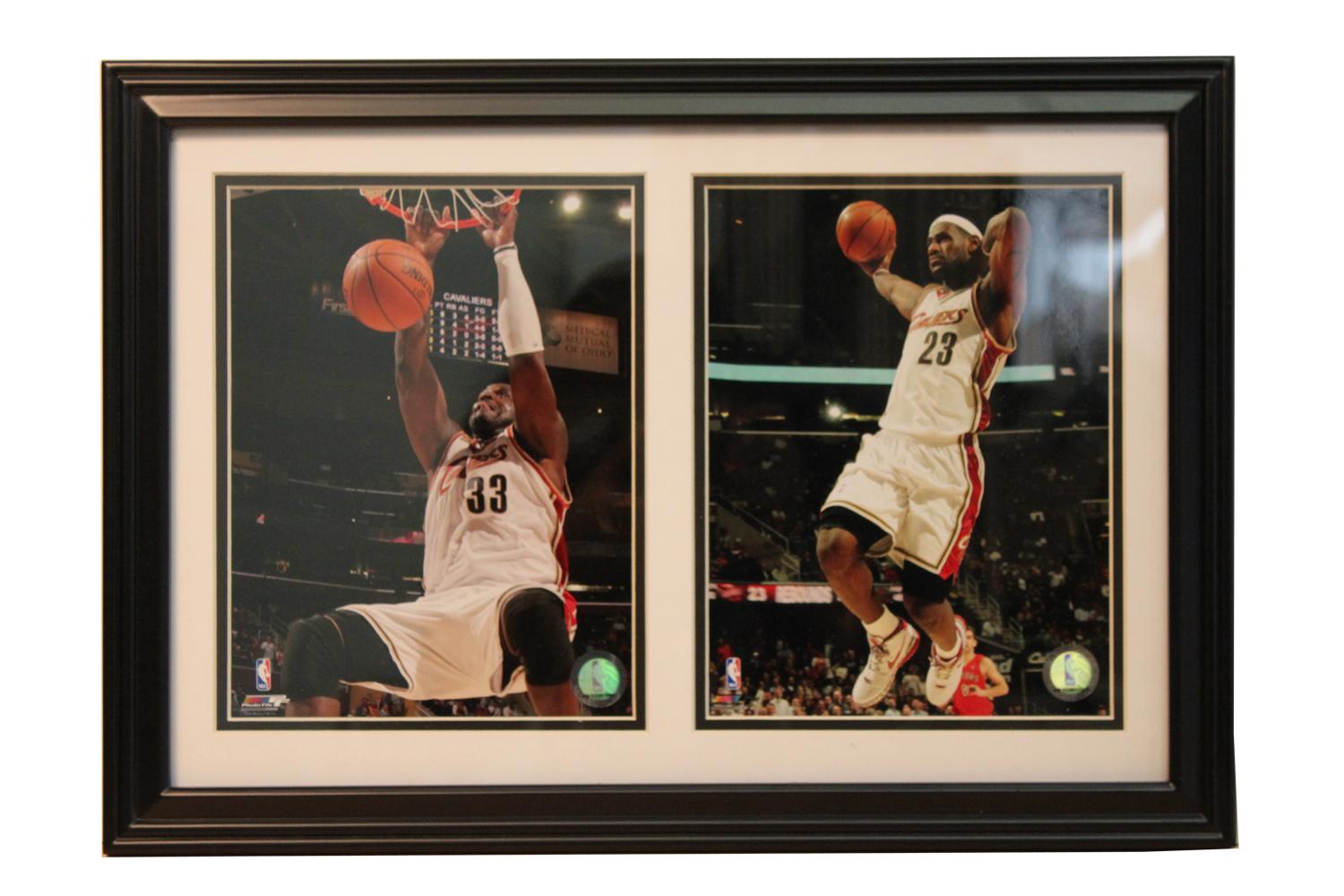 Cleveland Cavaliers Shaquille O'Neal/ LeBron James Photograph Frame