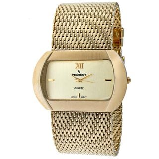 Peugeot Women's Goldtone Mesh Bracelet Watch Peugeot Women's Peugeot Watches