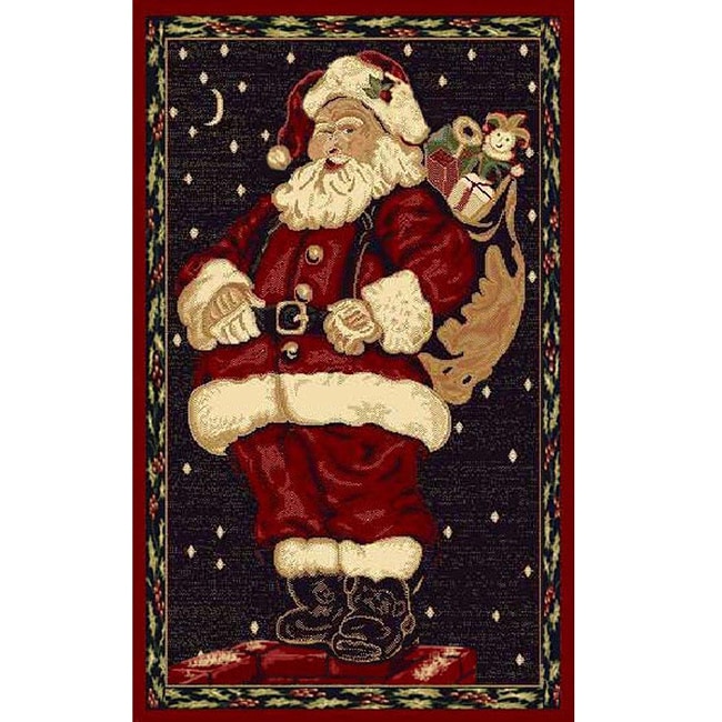 Santa Claus Holiday Area Rug (3 X 5)