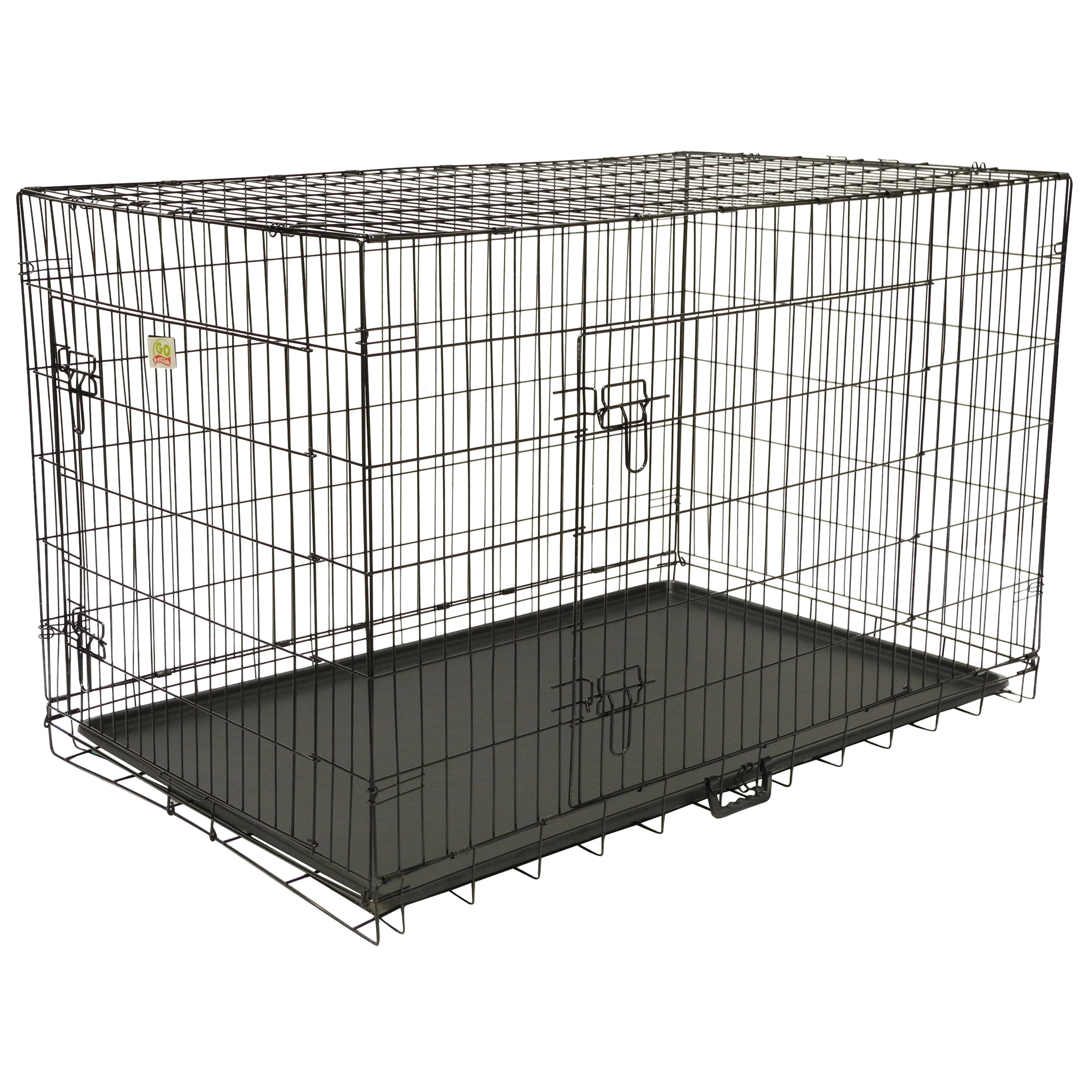 white wire dog crate