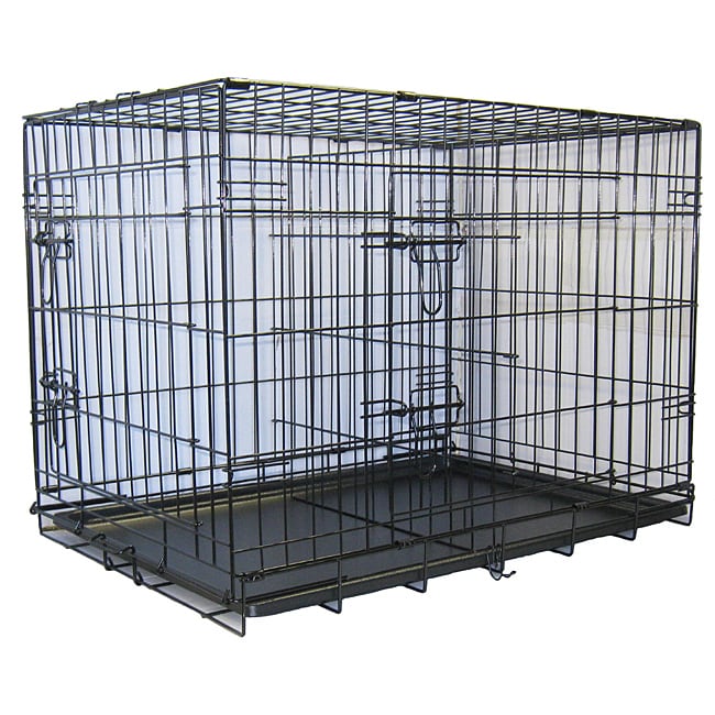 30inch 2Door Metal Folding Dog Crate w
