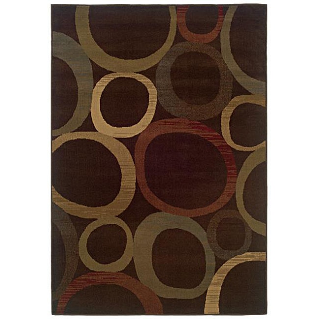 Brown Geometric Rug (32 X 55)