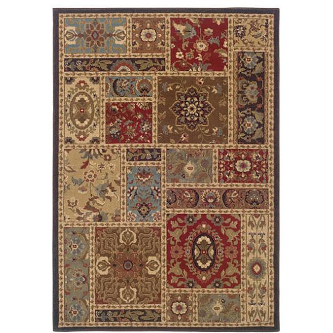 Beige Floral Rug (32 X 55)