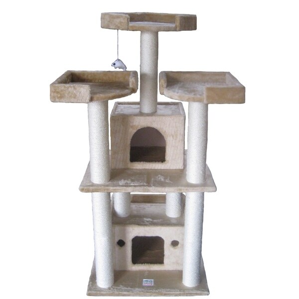 Shop 51inch Cat Tree Condo Free Shipping Today Overstock