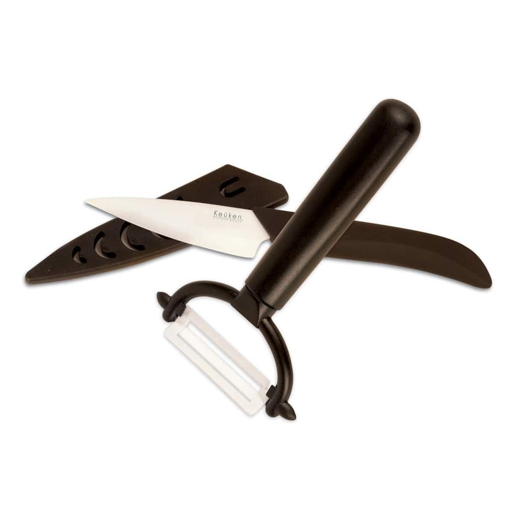 Keuken Ceramic Paring Knive and Peeler Set