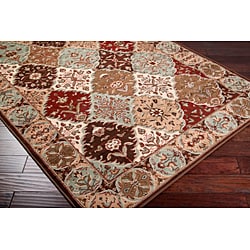 Loomed Free form Chocolate Geometric Rug (7'9 x 11'2) Surya 7x9   10x14 Rugs