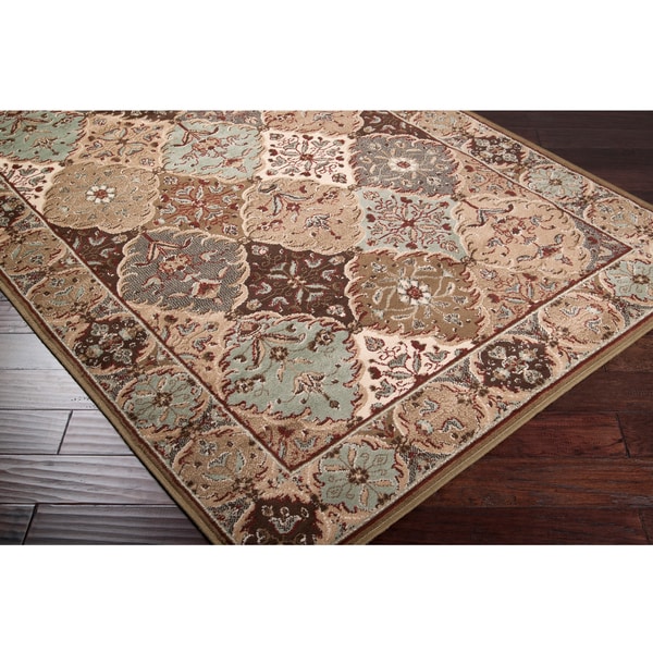 Loomed Free form Sage Geometric Rug (5'3 x 7'6) Surya 5x8   6x9 Rugs